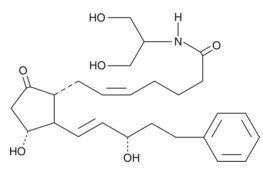 N-((2-hydroxy-1-hydroxymethyl)ethyl)-9-oxo-11.alpha.,15S-dihydroxy-17-phenyl-18,19,20-trinor-prosta-5Z,13E-dien-1-amide